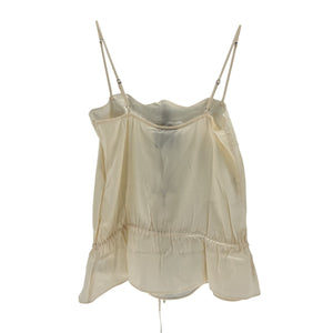 Reformation 'Silvia' Beige Silk Top Size 0