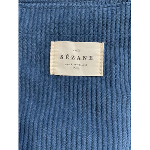 Sézane Corduroy Blue Tote Bag