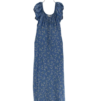 Dôen 'Sofia' Blue Cotton Midi-Dress Size XS