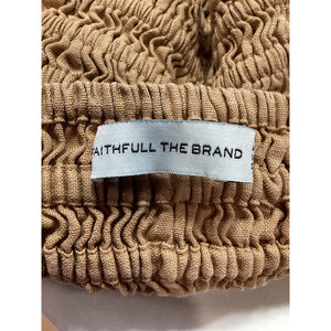 Faithfull The Brand Brown 'Latia' Top Size XL