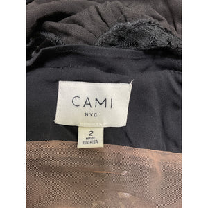 Cami Nyc 'Onia' Black Viscose Cami Top Size 2