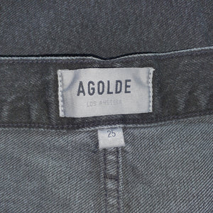 Agolde Classic Black Cooper Cargo Denim Jeans Size 25