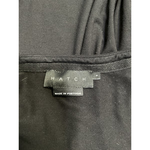 Hatch The Perfect Black Viscose Long Sleeve Tee Size 4