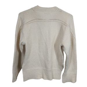 Lafayette 148 Cozy Cream Silk Blend V Neck Size XS Sweater