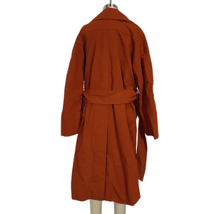 Vince Tailored Rust Amber Wrap Size M Coat
