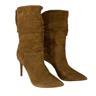 Schutz Suede Brown Ashlee Slouch Boot Size 9.5 M