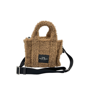 Marc Jacobs 'The Teddy' Brown Teddy Fabric Tote Bag