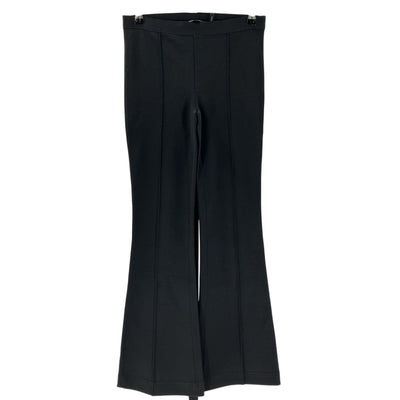 Helmut Lang Ribbed Black Cropped Flare Leggings Size S
