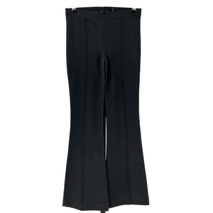 Helmut Lang Ribbed Black Cropped Flare Leggings Size S