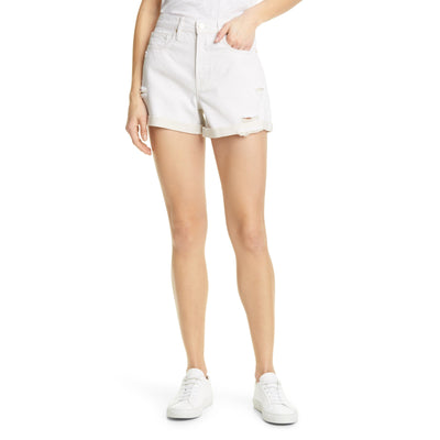 Frame Distressed Au Natural Heather Le Brigette Shorts Size 25