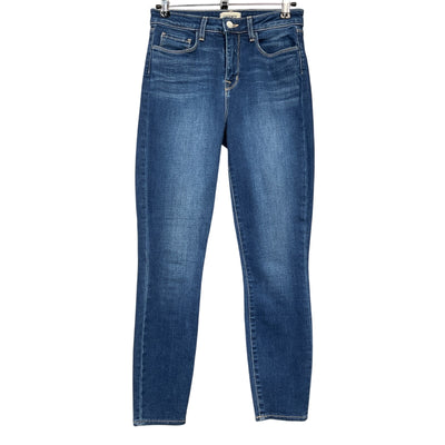 L'Agence Classic Blue Margot High Rise Skinny Denim Jeans Size 26