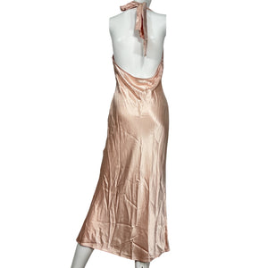 Majorelle Silky Pink Dara Midi Dress Size L