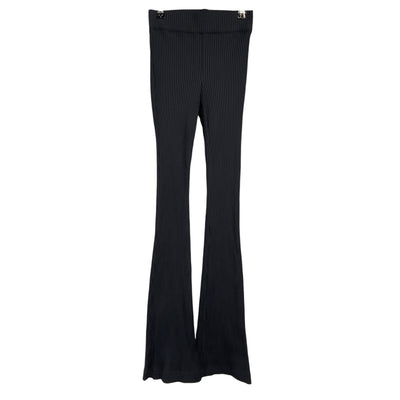 Helmut Lang Ribbed Black Flare Pants Size XS