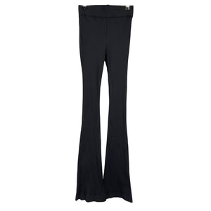 Helmut Lang Ribbed Black Flare Pants Size XS