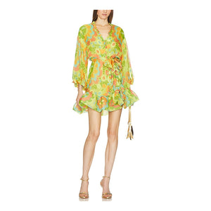 Alexis Floral Green Analia Size XXS Dress