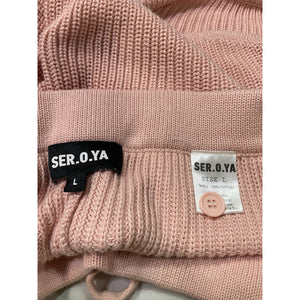 Ser.O.Ya 'Uma' Pink Velour Contrast Short Size L