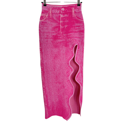 Ph5 Wavy Magenta Lily Skirt Size XS