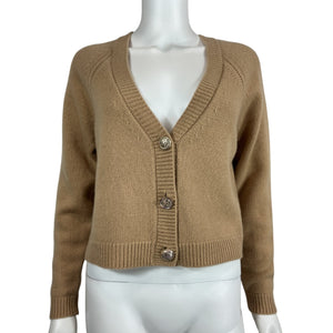 Ba&sh Luxurious Tan Carila Cardigan Size XS