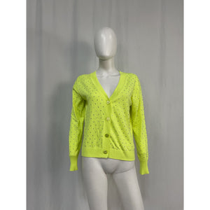 Generation Love 'Mori' Yellow Cotton Cardigan Size S - NWT