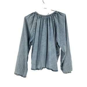 Frame Boho Blue Aries Size S / P Cotton Blend Blouse