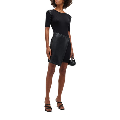 Simkhai Sleek Black Gianina Dress Size Large