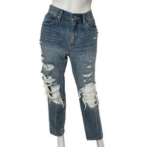 Pistola Distressed Rock Or Bust Presley Straight Denim Jeans Size 27