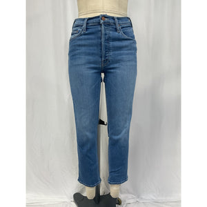 Mother 'The Tomcat' Blue Cotton Layover Denim Jean Size 26
