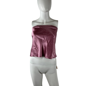 Reformation 'Spritz' Pink Silk Top Size M