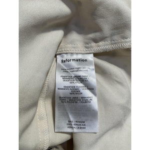 Reformation 'Harlyn' Cream Nylon Dress Size 4