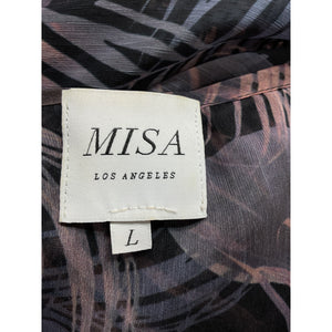 Misa Los Angeles Sheer San Miguel Palm Cruz Robe Size L