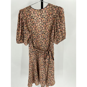 Dôen 'Emilia' Brown Silk Dress Size M
