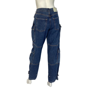 Grlfrnd Utility Rio Grande Lex Cargo Denim Jeans Size 24