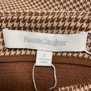 Favorite Daughter Tailored Brown Phoebe Bustier Top Size 2 NWT
