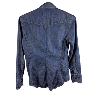 Rag & Bone Iconic Dark Denim Shirt Size XS