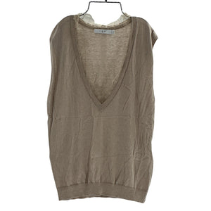 Iro Lightweight Tan Jayda Sleeveless Knit Top Size M