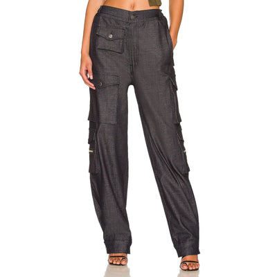 Eb Denim Structured Dark Indigo Utility Cargo Pants Size XXS