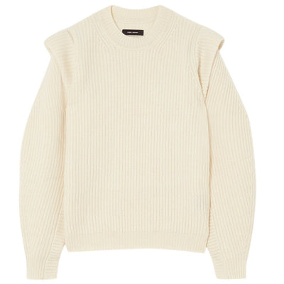 Isabel Marant Ribbed Ecru Bolton Sweater Size FR 36 / US 4