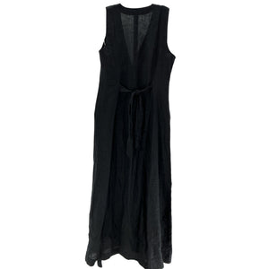 Dôen 'Allene' Black Linen Dress Size S