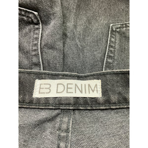 Eb Denim 'Cross Over' Black Denim Shorts Size 24