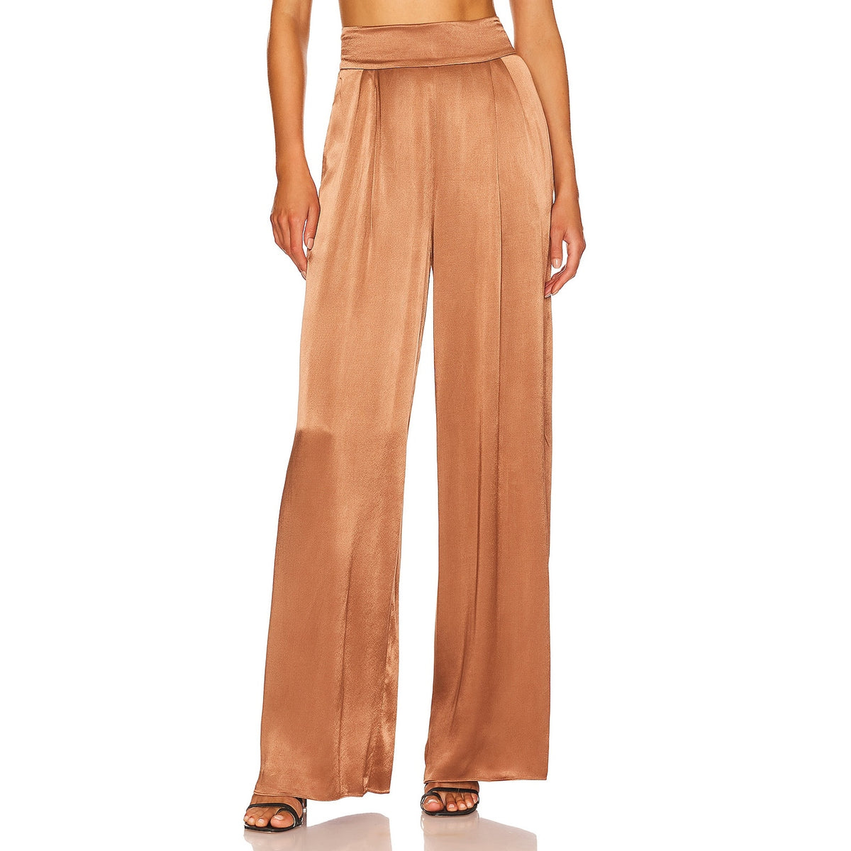 Shona Joy Satin Almond Felicity Size Aus 8 / US 4 Trousers