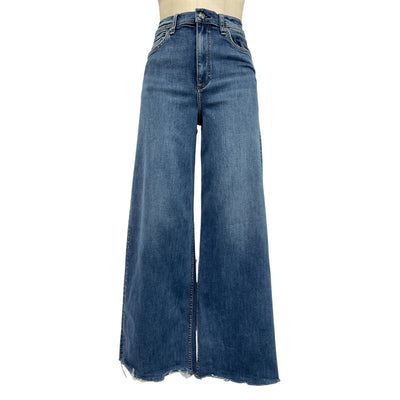 Rag & Bone Modern Blue Flexi Sofie Wide Leg Denim Jeans Size 27