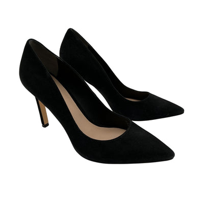 Stuart Weitzman Suede Black Leigh 95 Pumps Size 8