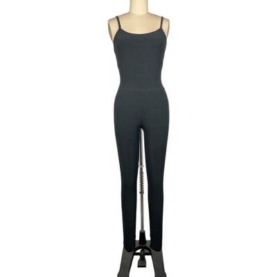 Beyond Yoga Soft Charcoal Spacedye Uplevel Midi Jumpsuit Size XS