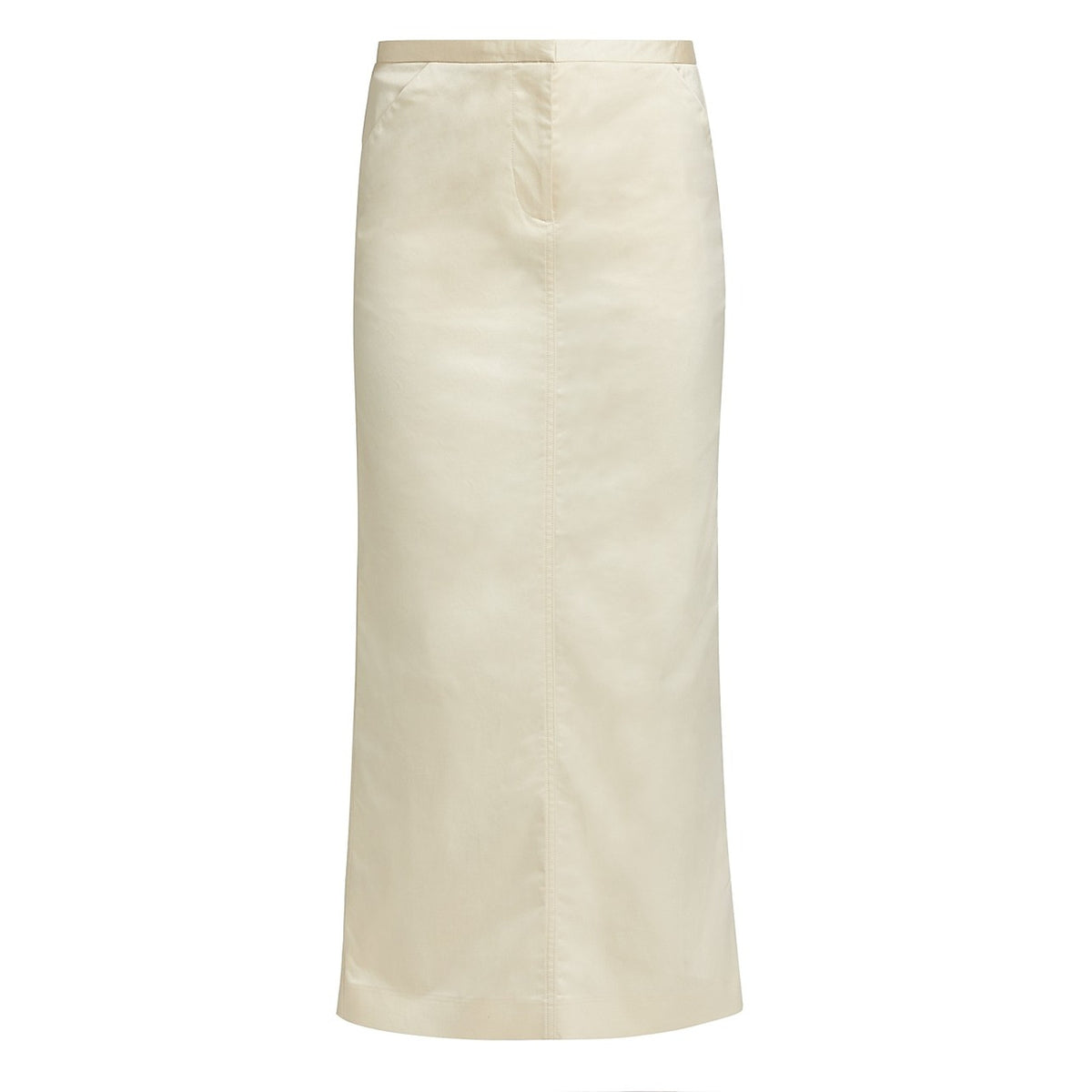 Toteme Beige Cotton-Blend Mid-Rise Maxi Skirt Size 40 / 8