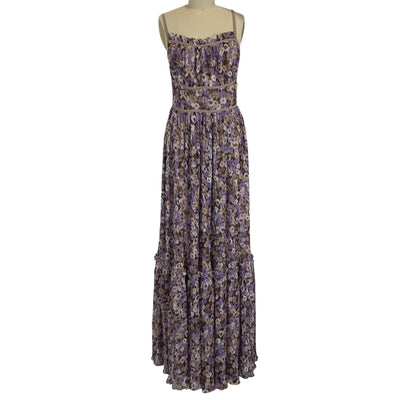 Madewell Romantic Purple Floral Mazu Maxi Dress Size M NWT
