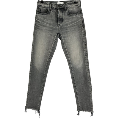 Moussy Tapered Gray Blackwood Denim Jeans Size 25
