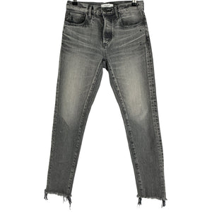 Moussy Tapered Gray Blackwood Denim Jeans Size 25