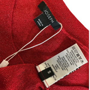 Joseph Shimmery Red Lurex Tank Top Size S