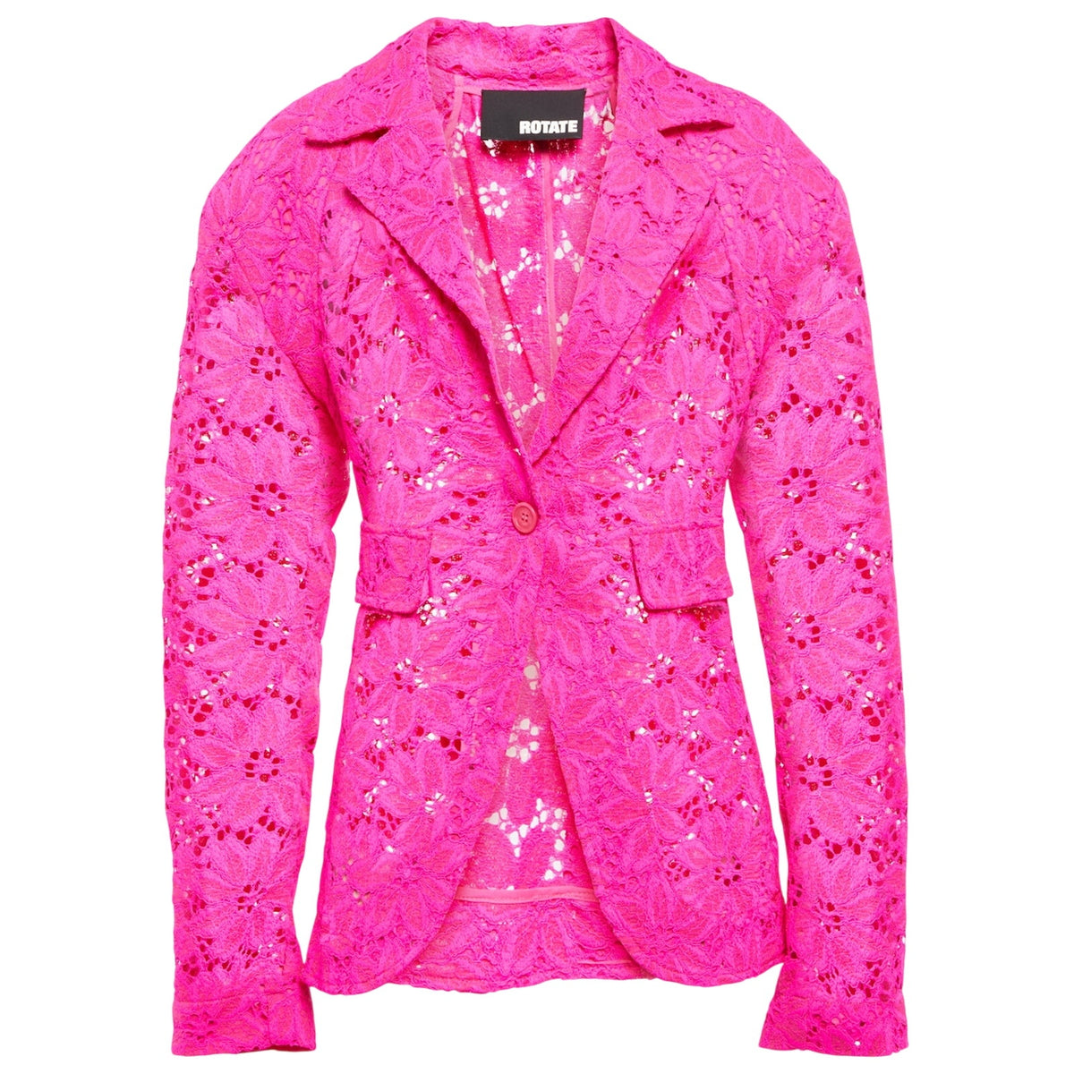 Rotate Birger Christensen Sheer Pink Lace Size 2 Blazer