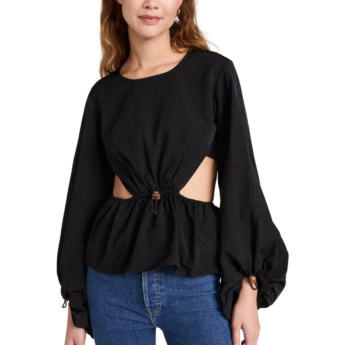 Staud Structured Black Ivy Size M Top